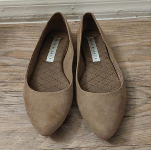 Suede Ballet Flats